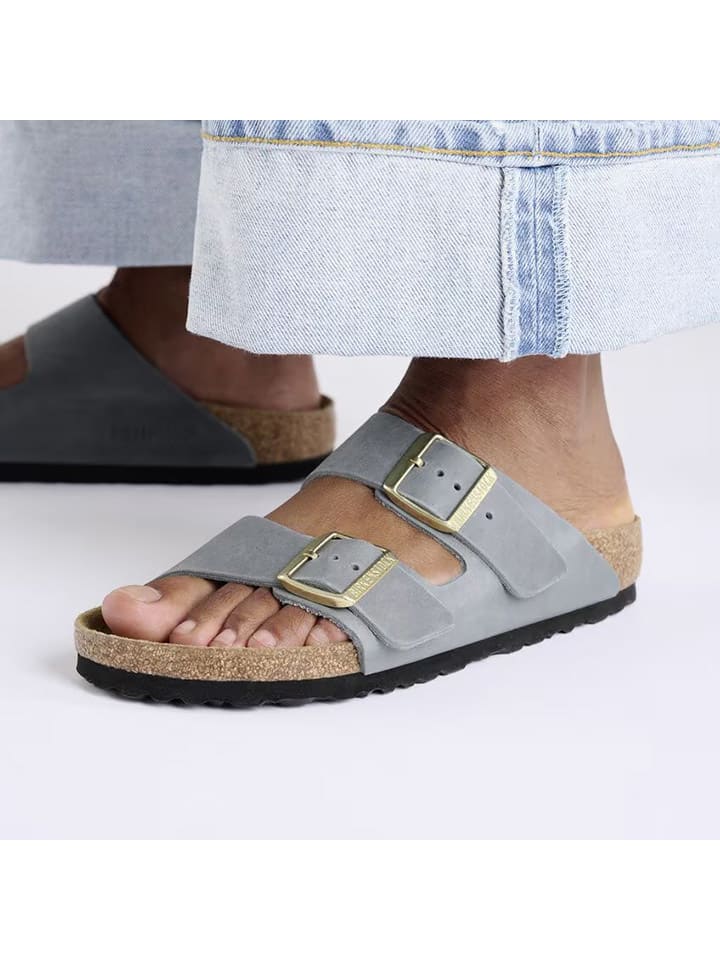 Birkenstock Leder-Pantoletten 