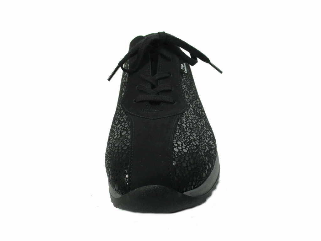 FINN COMFORT Komfort Schnürer schwarz Melk-Stretch