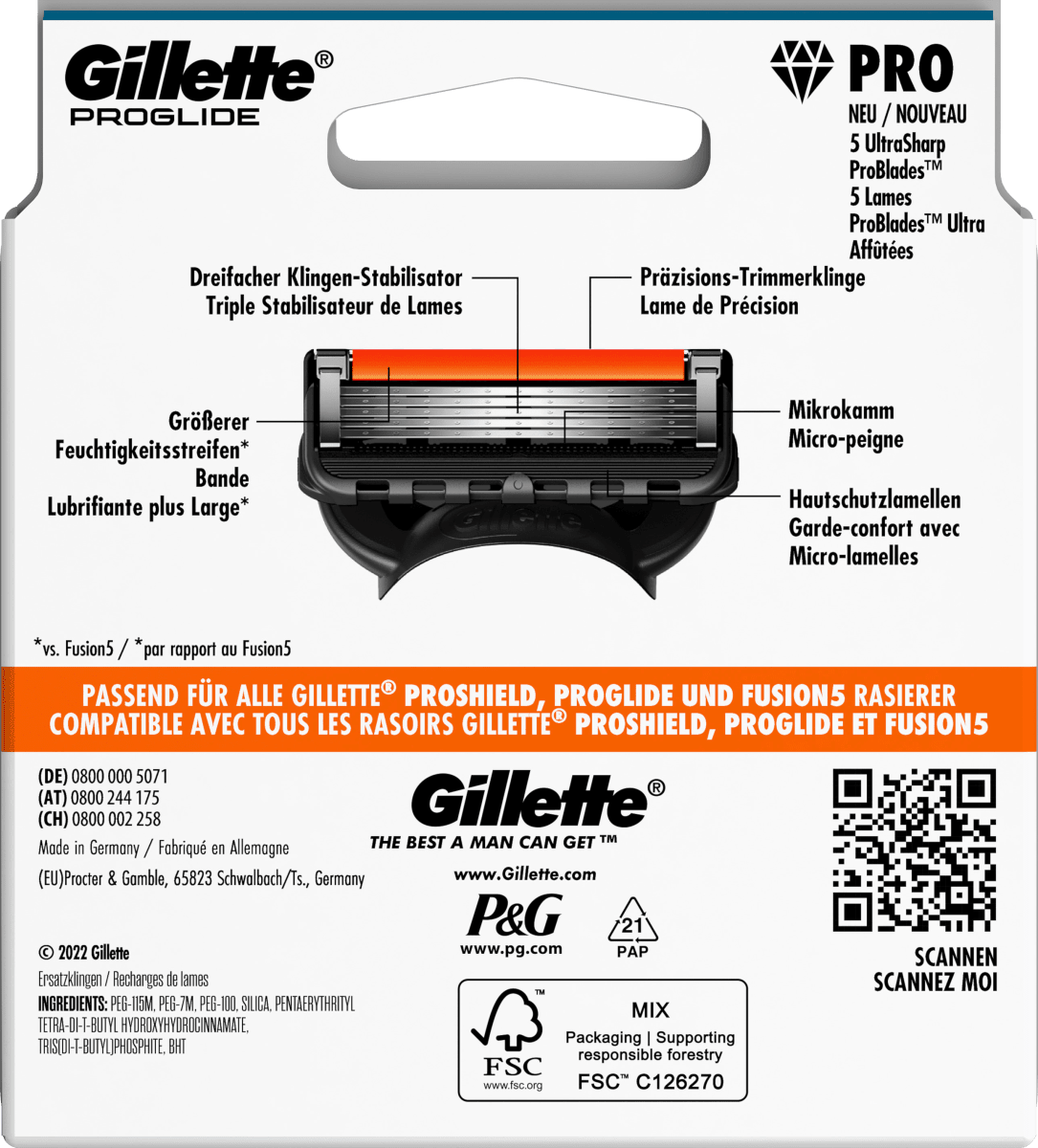 Rasierklingen, ProGlide, 12 St