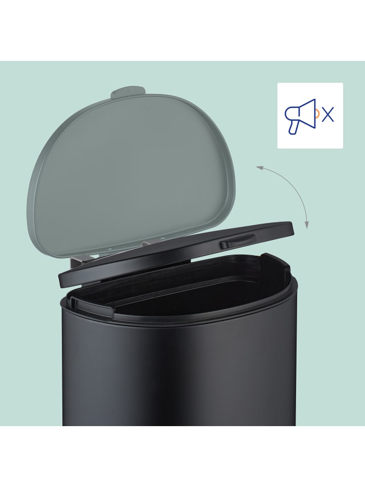 relaxdays Küchenmülleimer in Schwarz - 9 Liter günstig kaufen onesize
