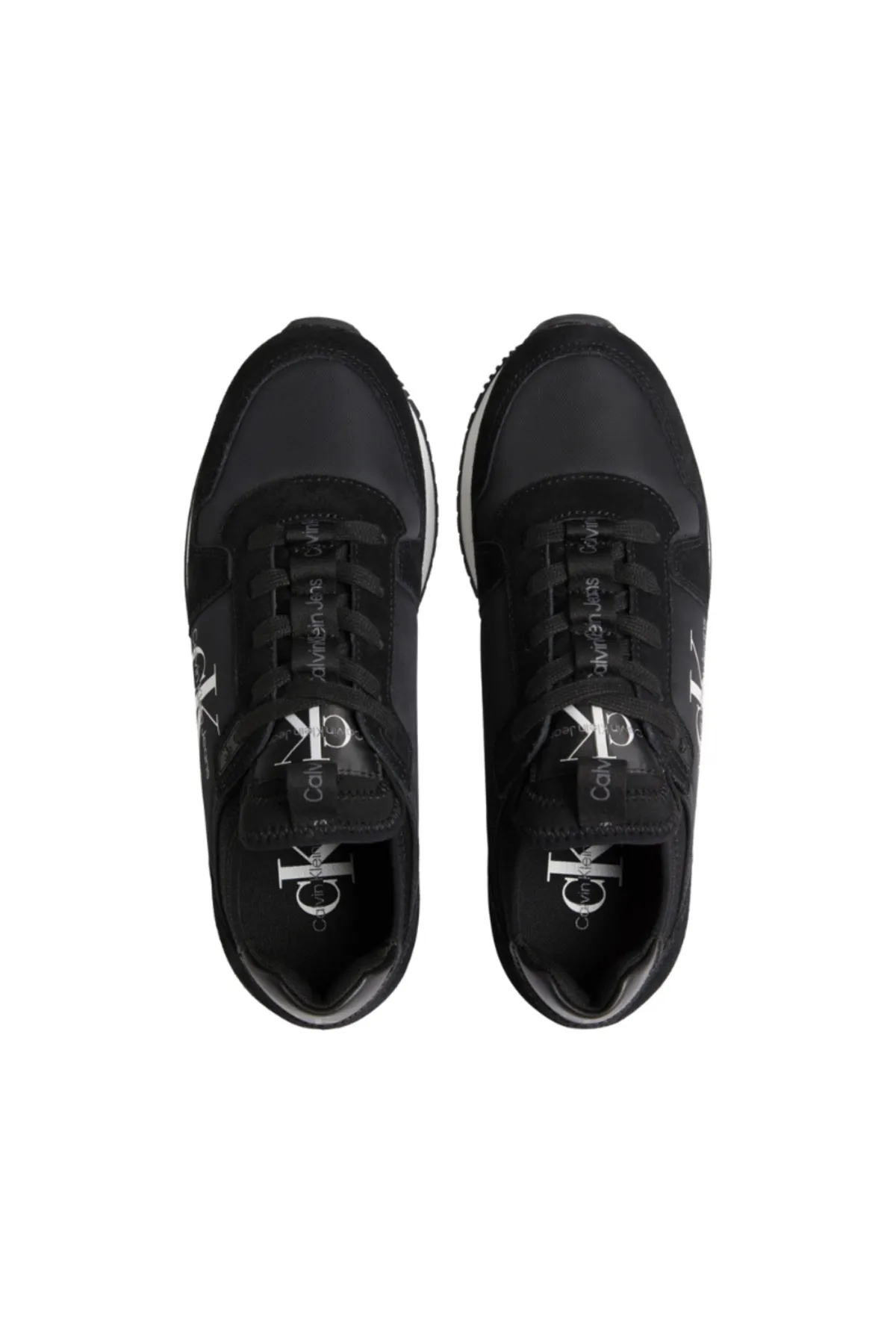 Calvin Klein  Schwarzer Damen-Sneaker mit Markenlogo, geeignet für den täglichen Gebrauch Yw0yw0084001h-schwarz