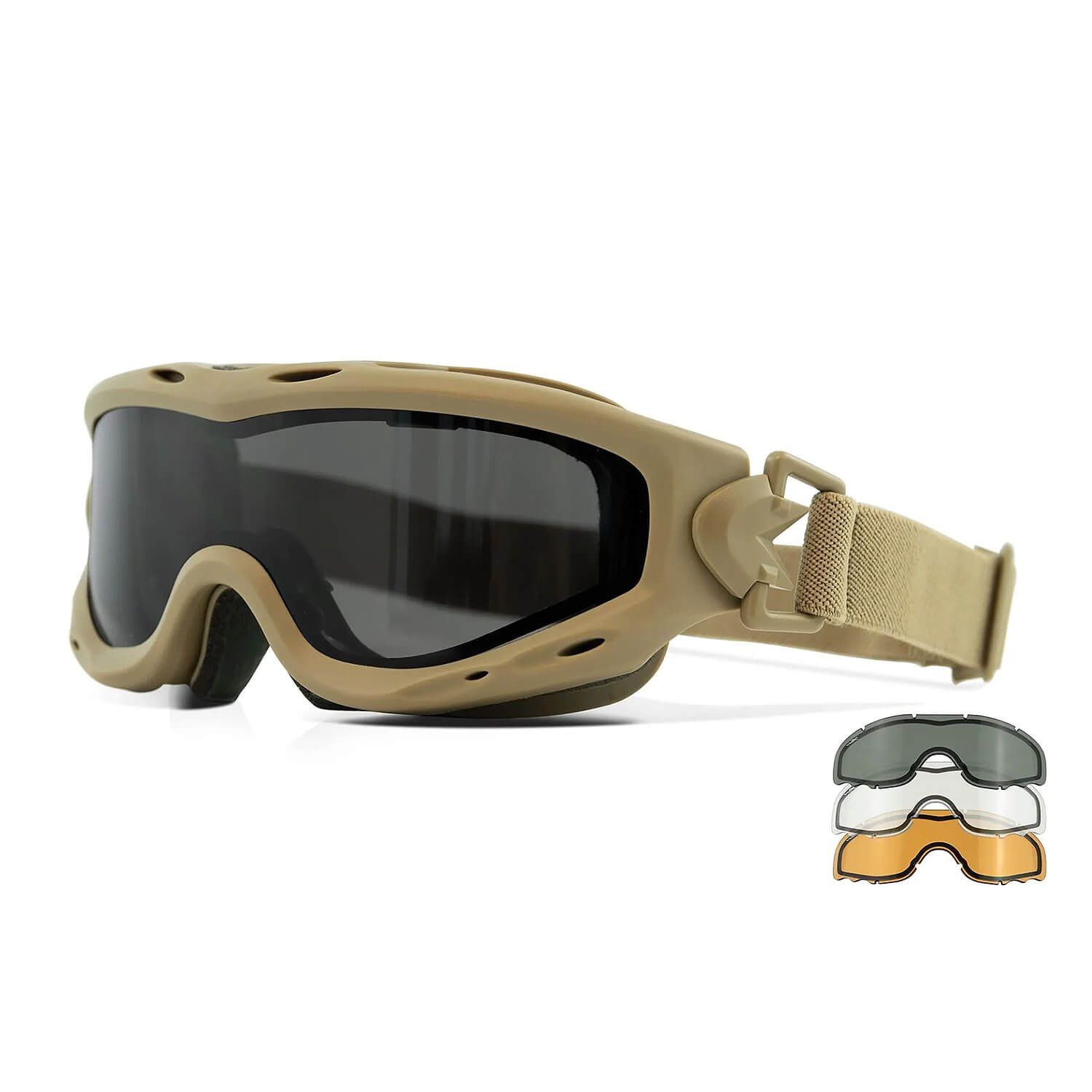 Spear Dual Lens Taktische Brille mit 3 Gläsern