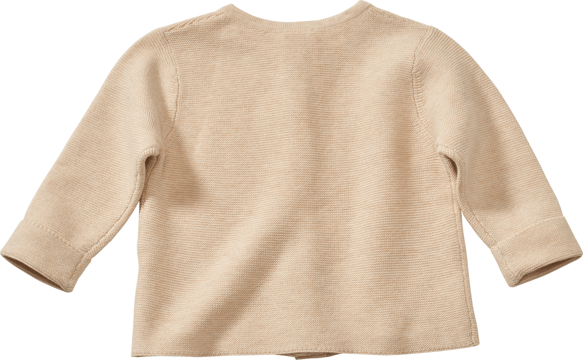 Strickjacke mit Holzknöpfen, beige, Gr. 62, 1 St