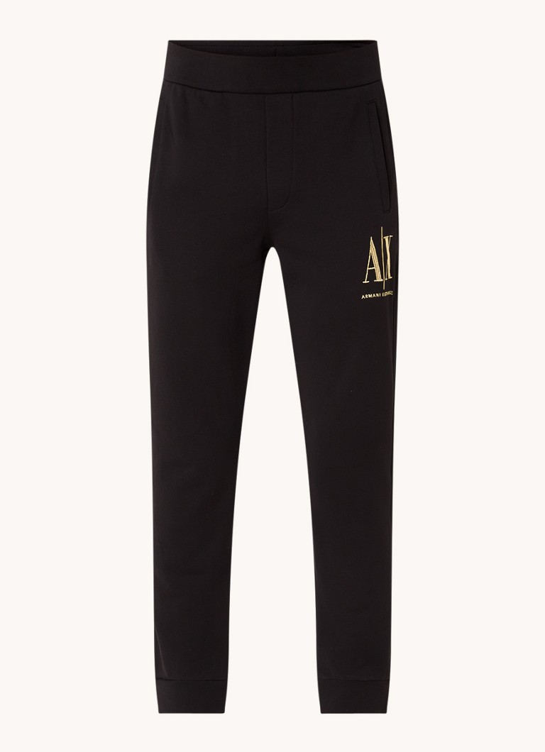 Pantaloni de trening slim fit cu logo Armani Exchange