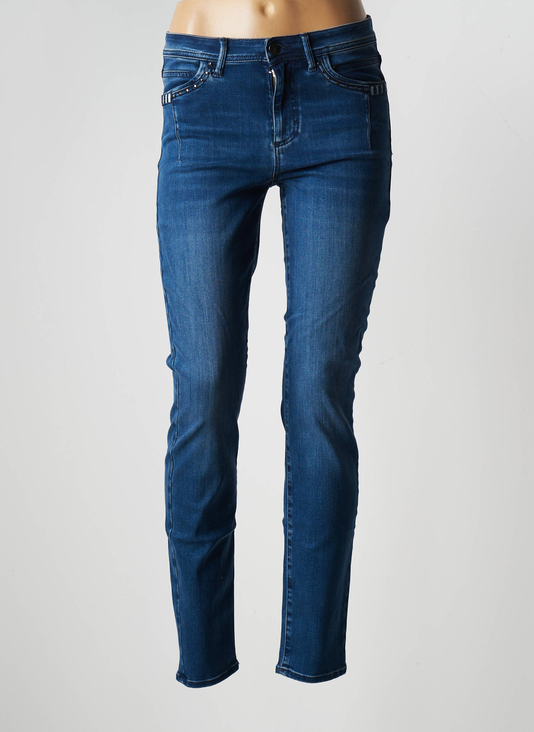 Brax Jeans Coupe Slim Femme couleur bleu