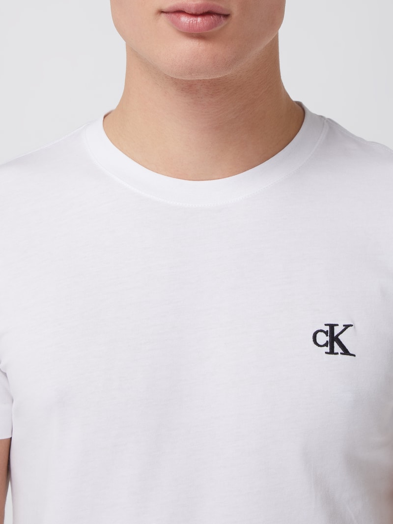 T-Shirt aus Baumwolle  in weiss