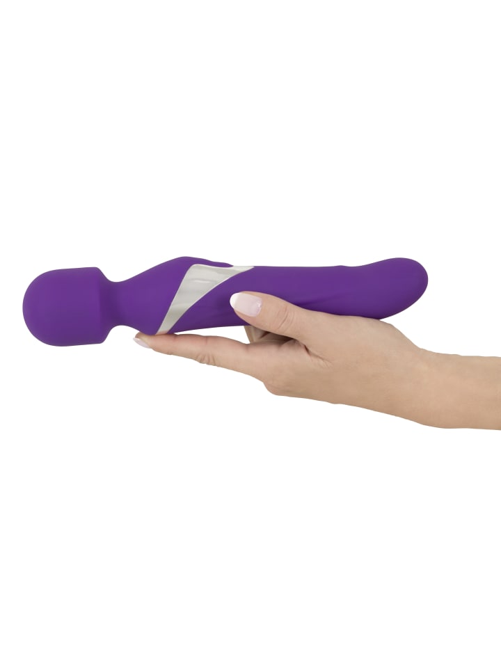 Javida Massagestab Wand & Pearl Vibrator in lila günstig kaufen 24 cm