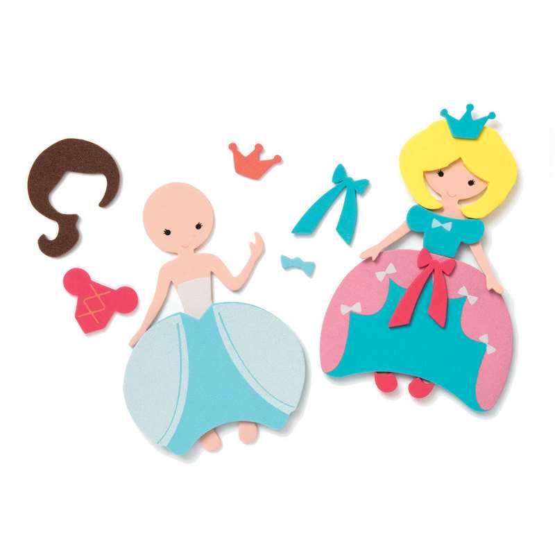 6 princesses en mousse à créer Oxybul