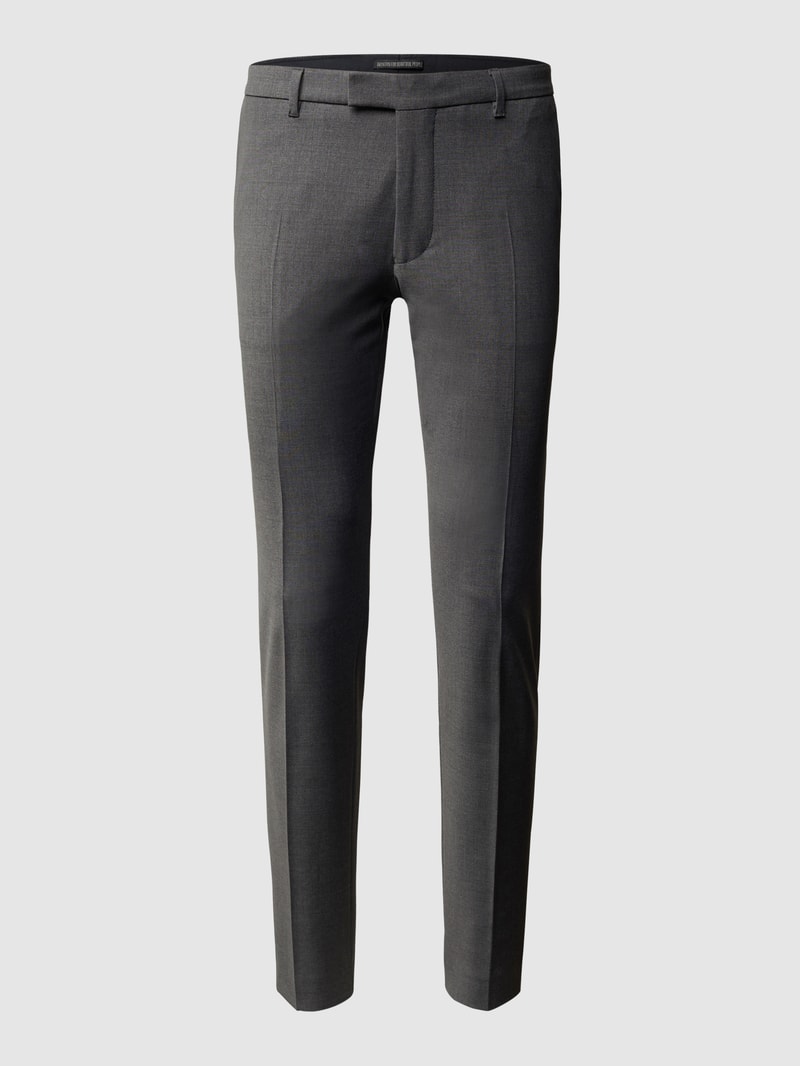 Slim Fit Anzughose mit Stretch-Anteil Modell 'Piet' - 'Drynamic' in mittelgrau