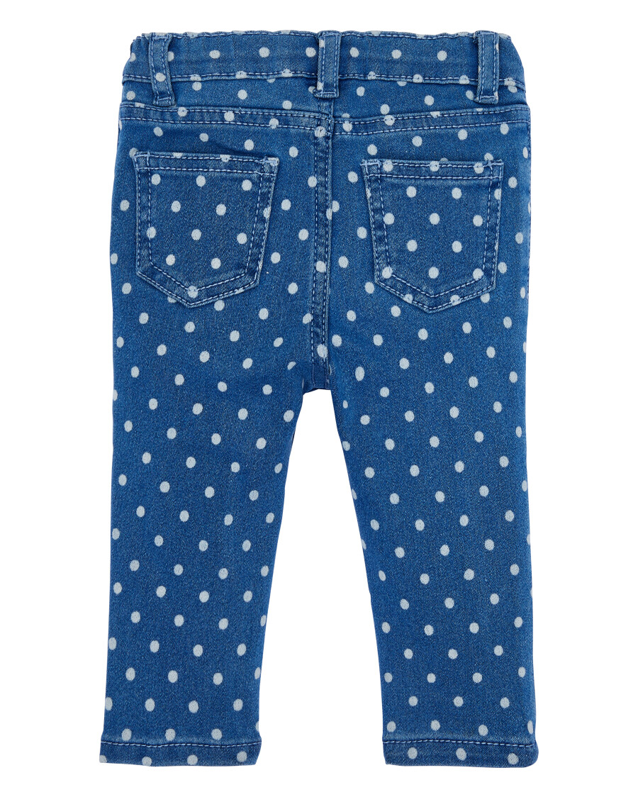 Gepunktete Jeans