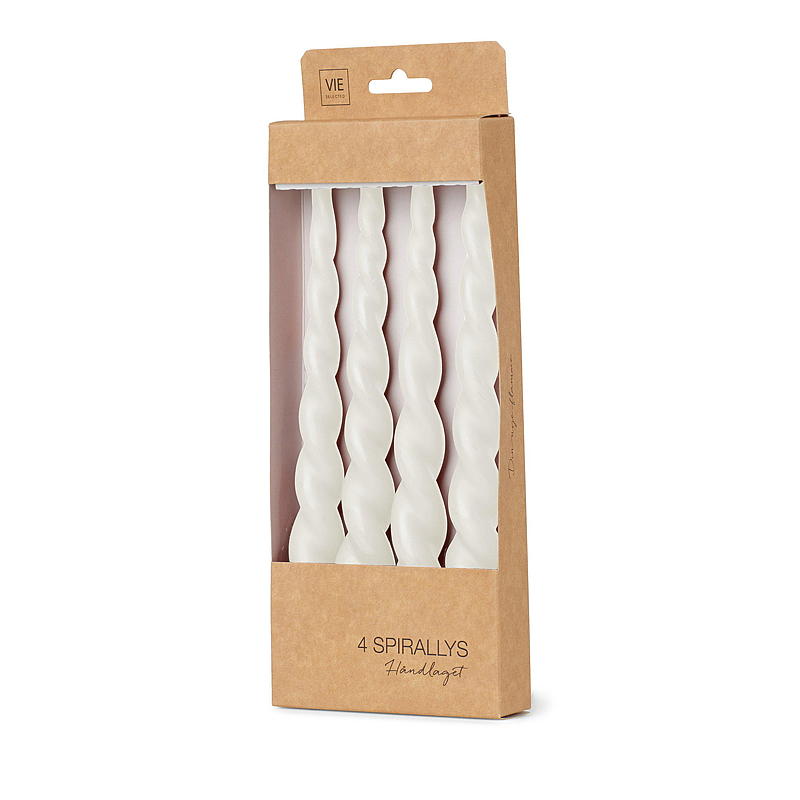 Vie Selected Spirallys 4-pk 24 cm hvit