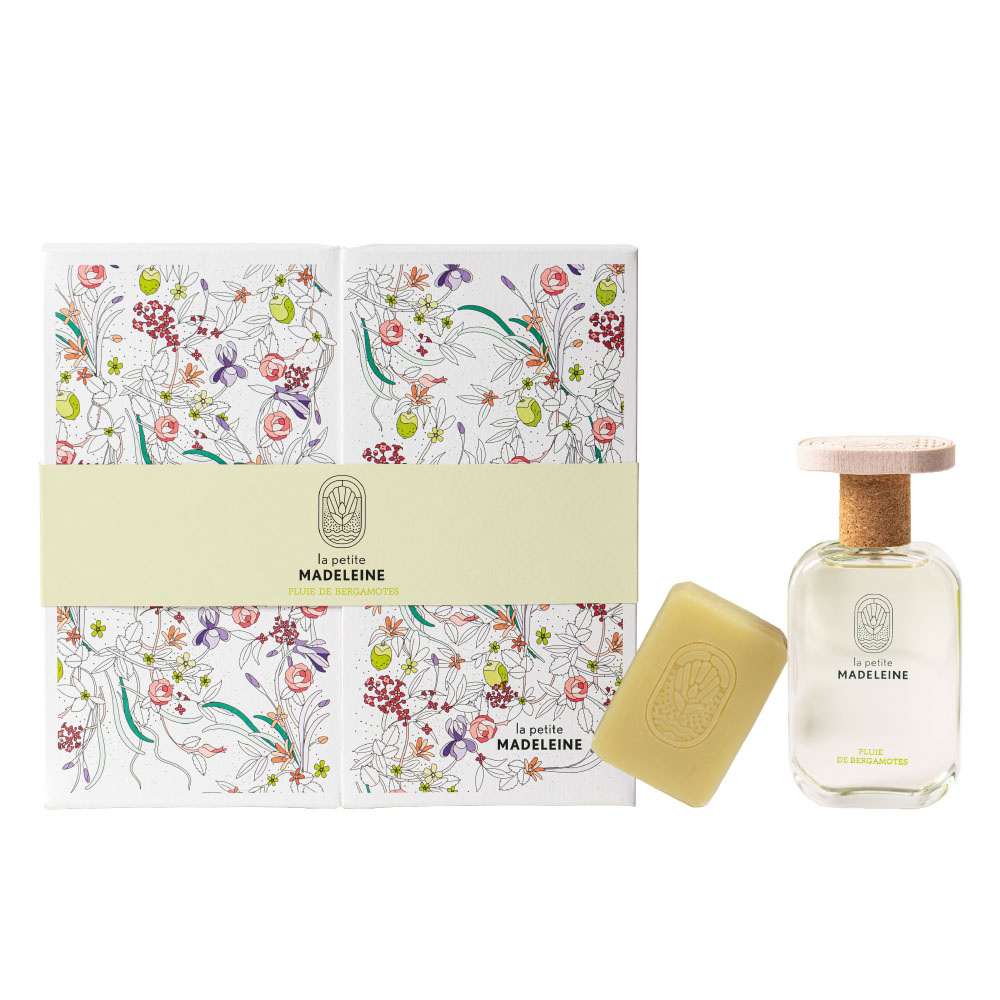la petite madeleine Pluie de Bergamotes Coffret eau de parfum et savon