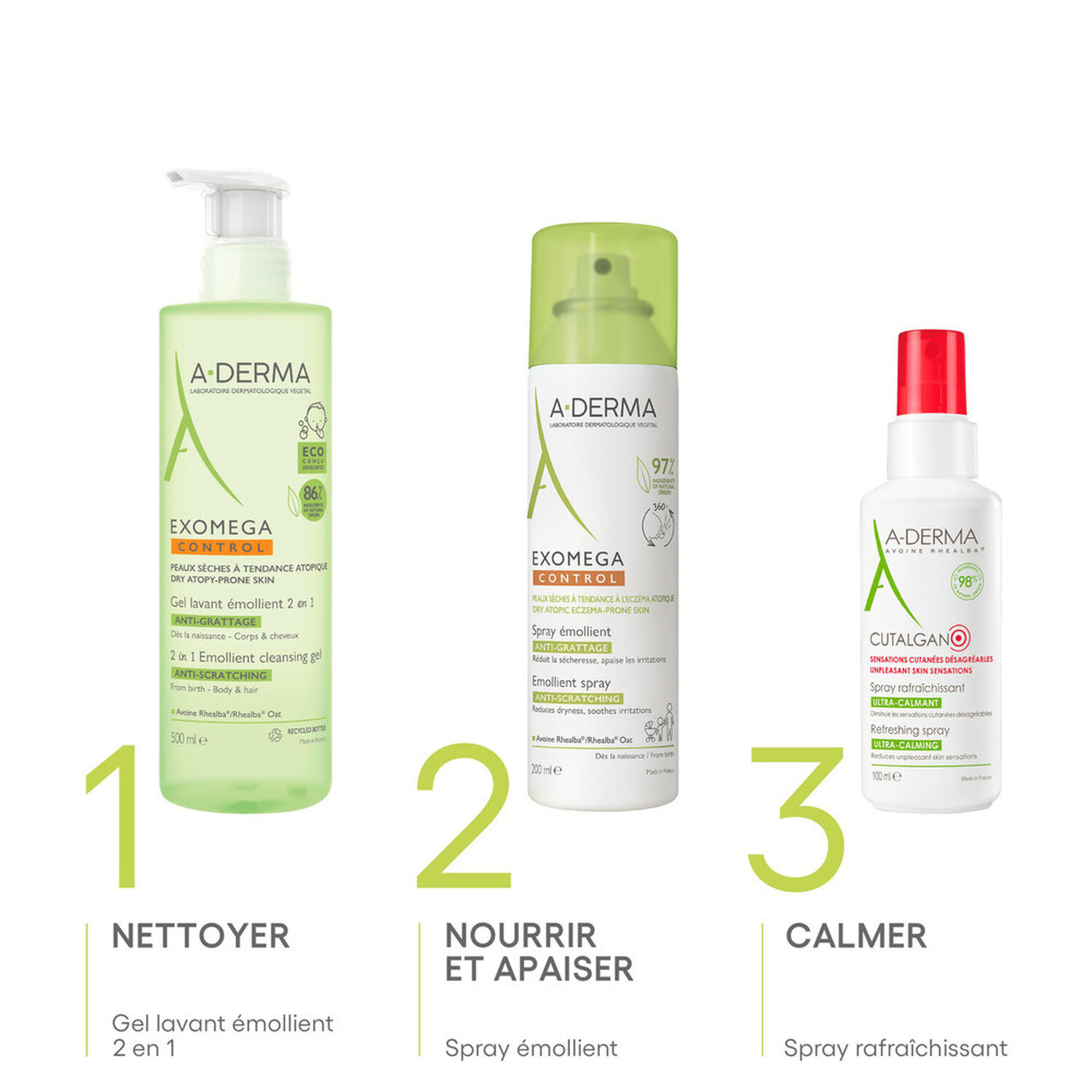 a-derma Exomega Control Spray émollient anti-grattage