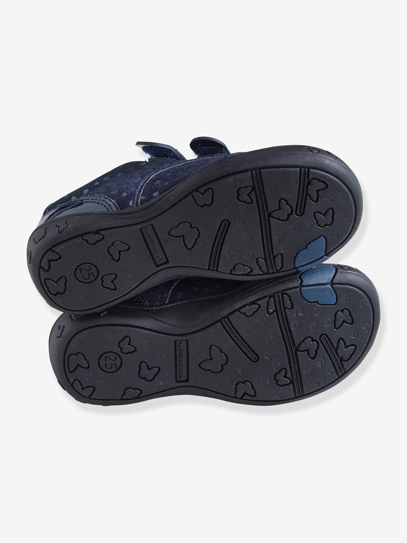 Derbies cuir fille collection maternelle marine