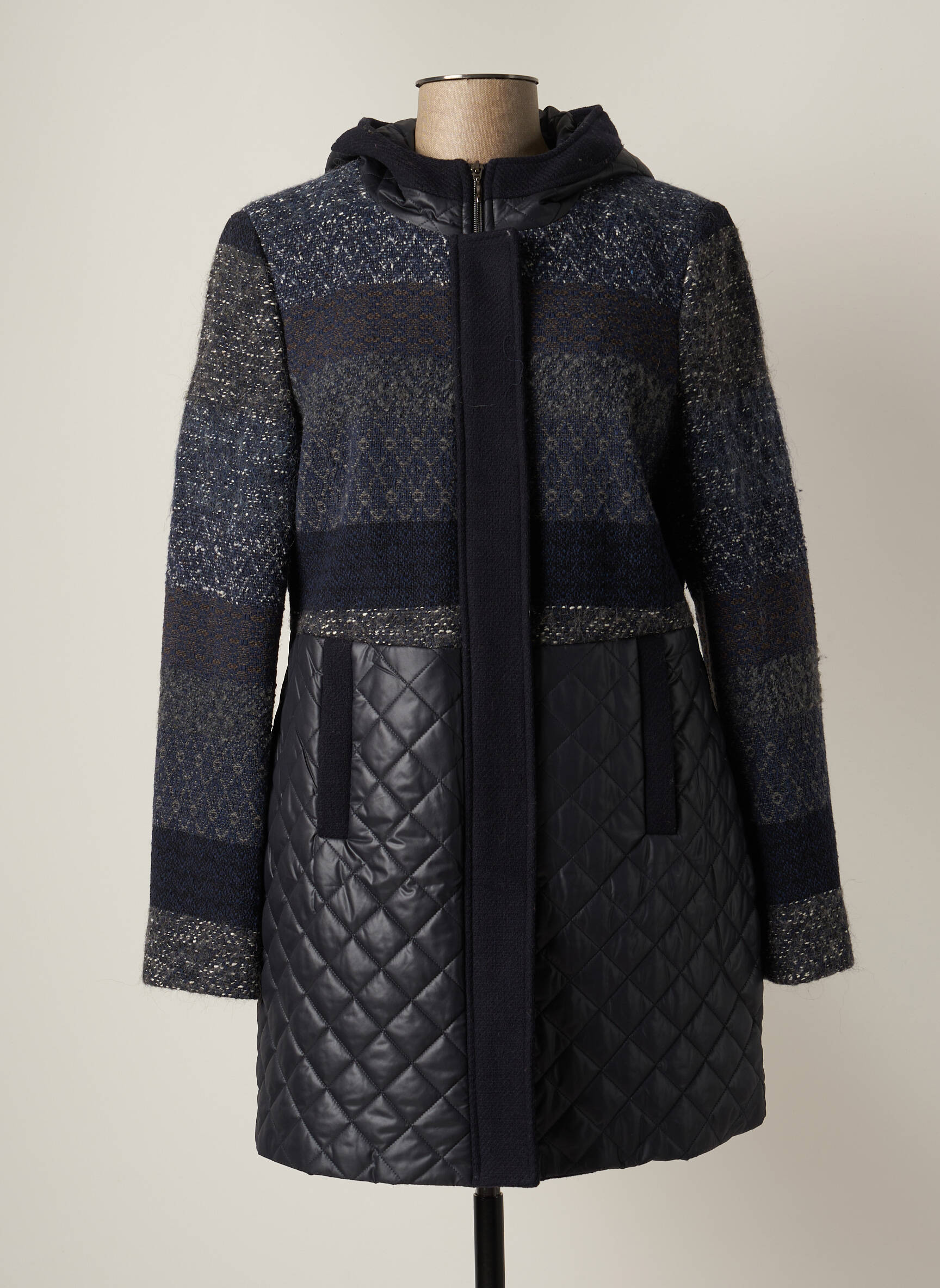 Poussiere D Etoile Manteaux Longs Femme couleur bleu