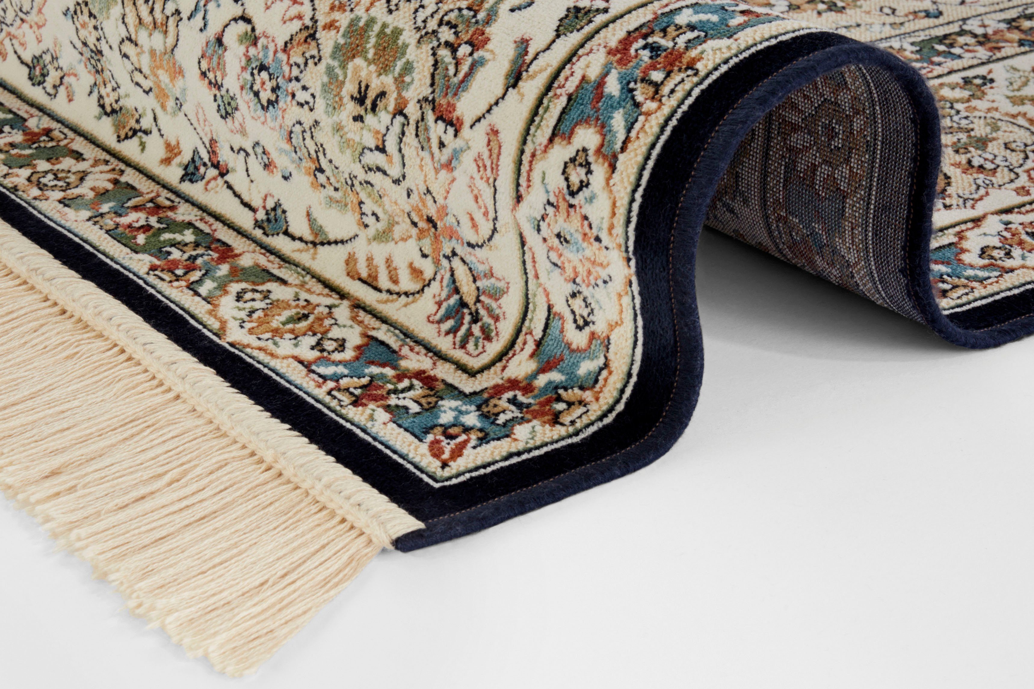 Teppich Antik Nain, NOURISTAN, rechteckig, Höhe: 5 mm, Orientalisch mit Fransen, Orient, Wohnzimmer, Schlafzimmer, Esszimmer