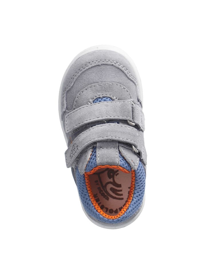 PEPINO Leder-Sneakers in Grau/ Hellblau günstig kaufen