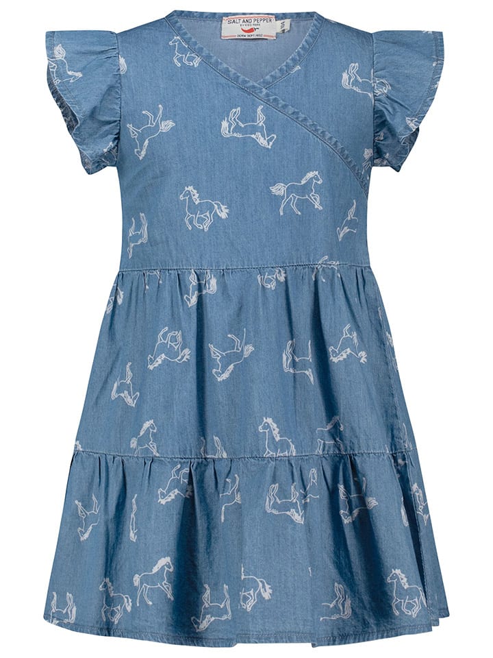 Salt and Pepper Kleid in Blau günstig kaufen