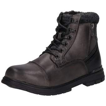 Tom Tailor Schnür Boots in schwarz