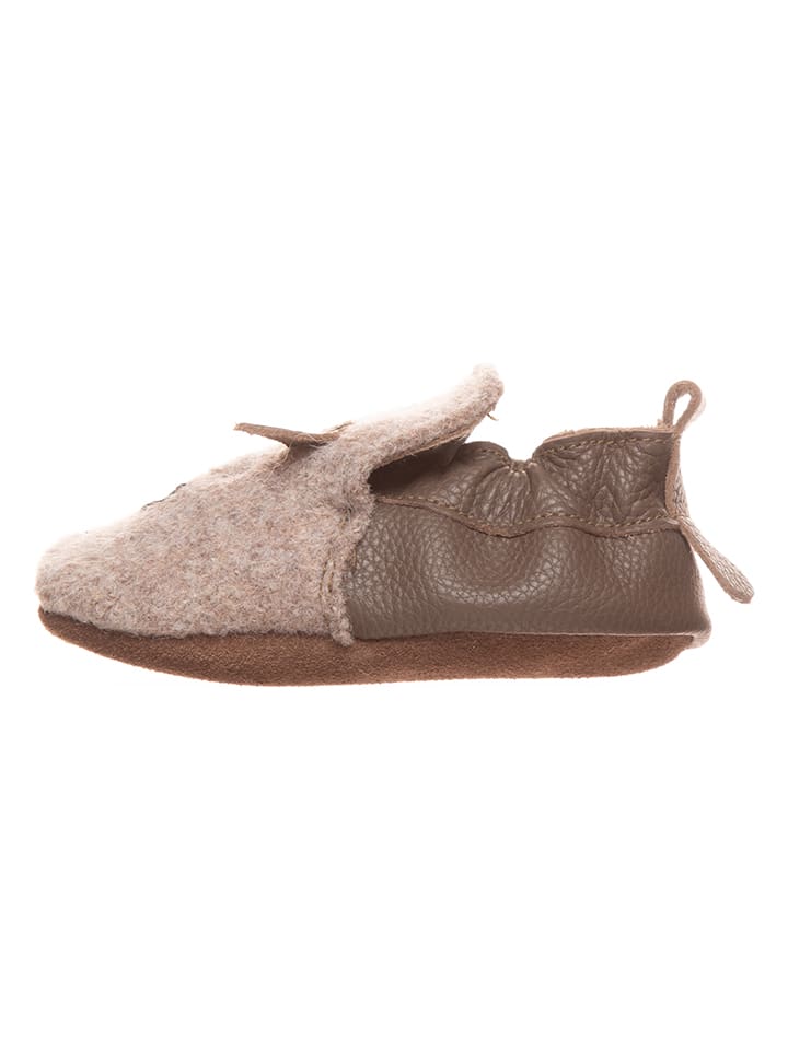 kitz-pichler Krabbelschuhe in Beige/ Hellbraun günstig kaufen