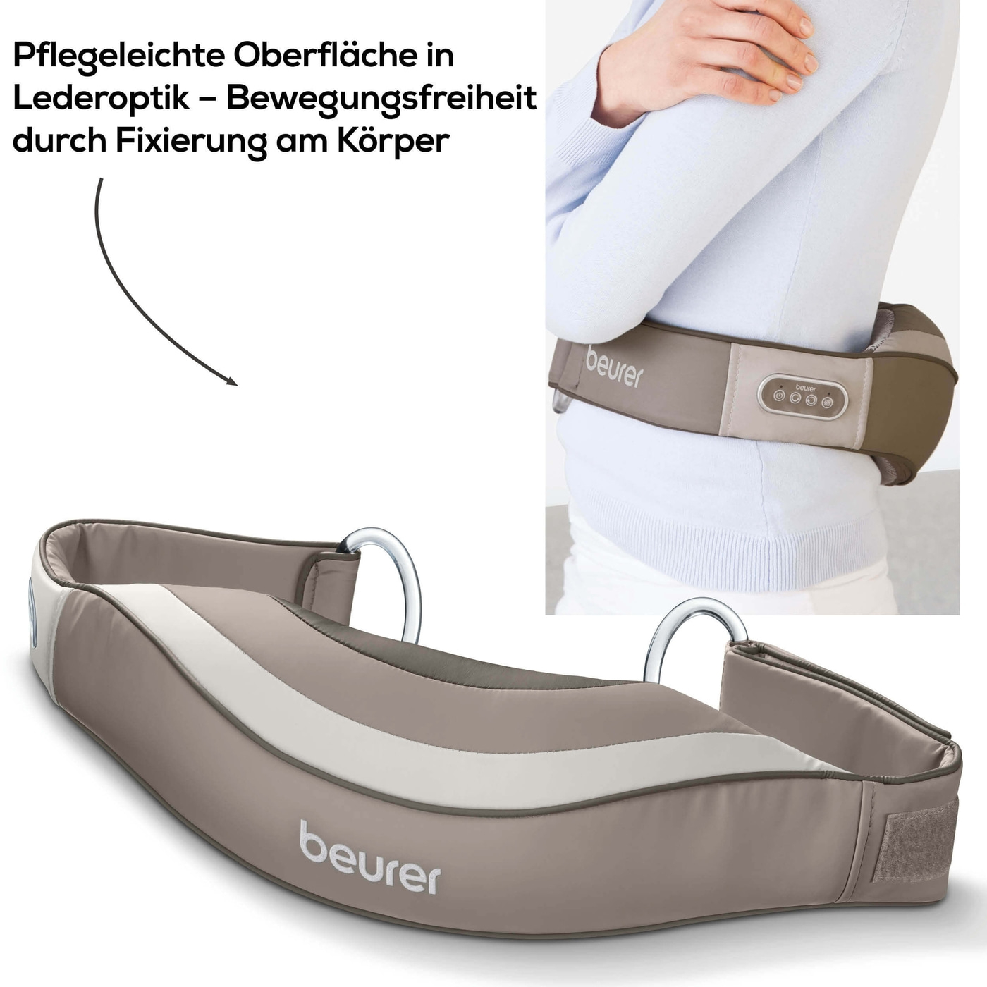 Beurer Shiatsu-Massagegürtel MG 148-Wohltuende Shiatsu-Massage für Rücken, Nacken und Schultern