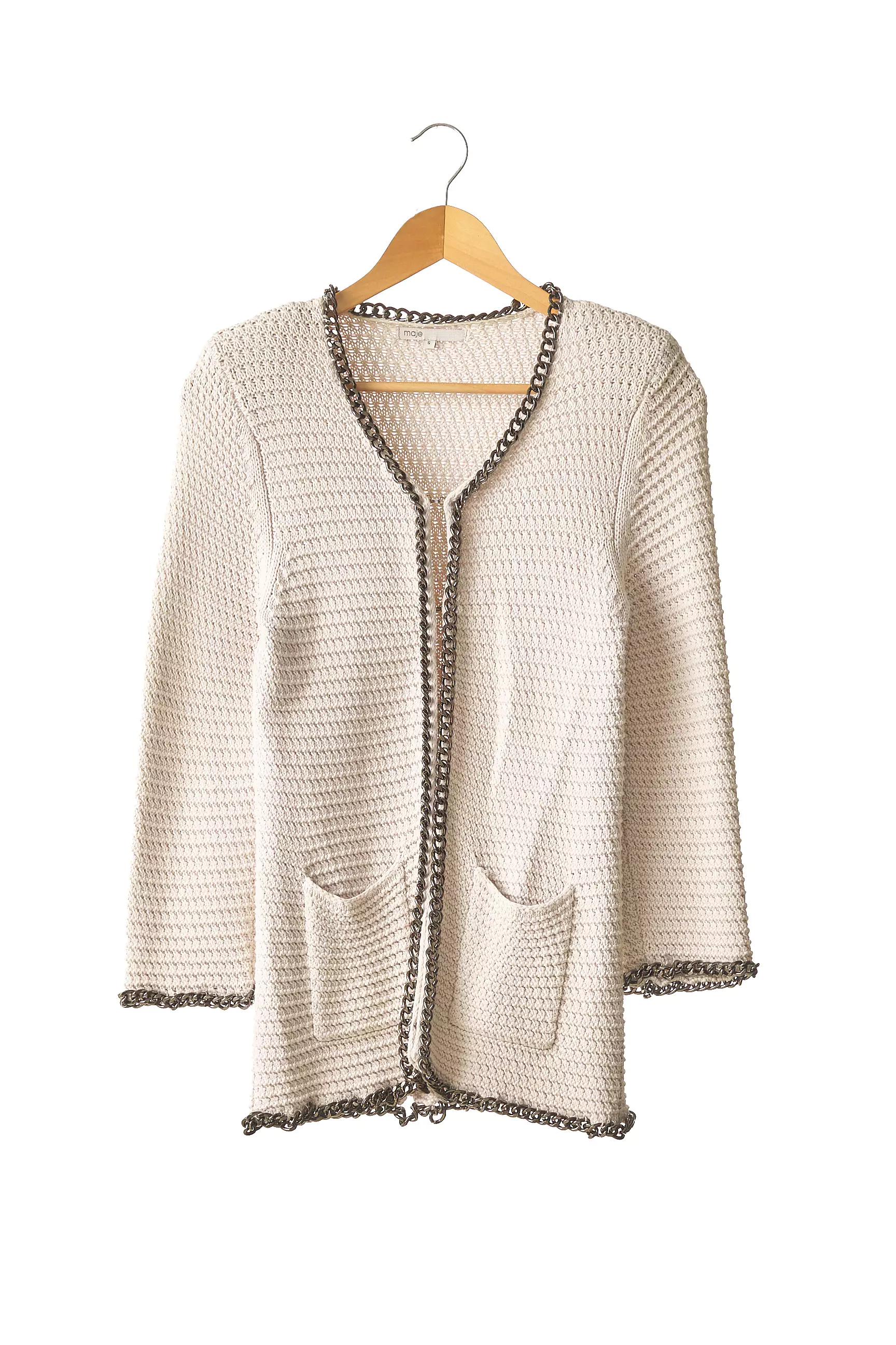 Maje Cardigans Femme couleur beige