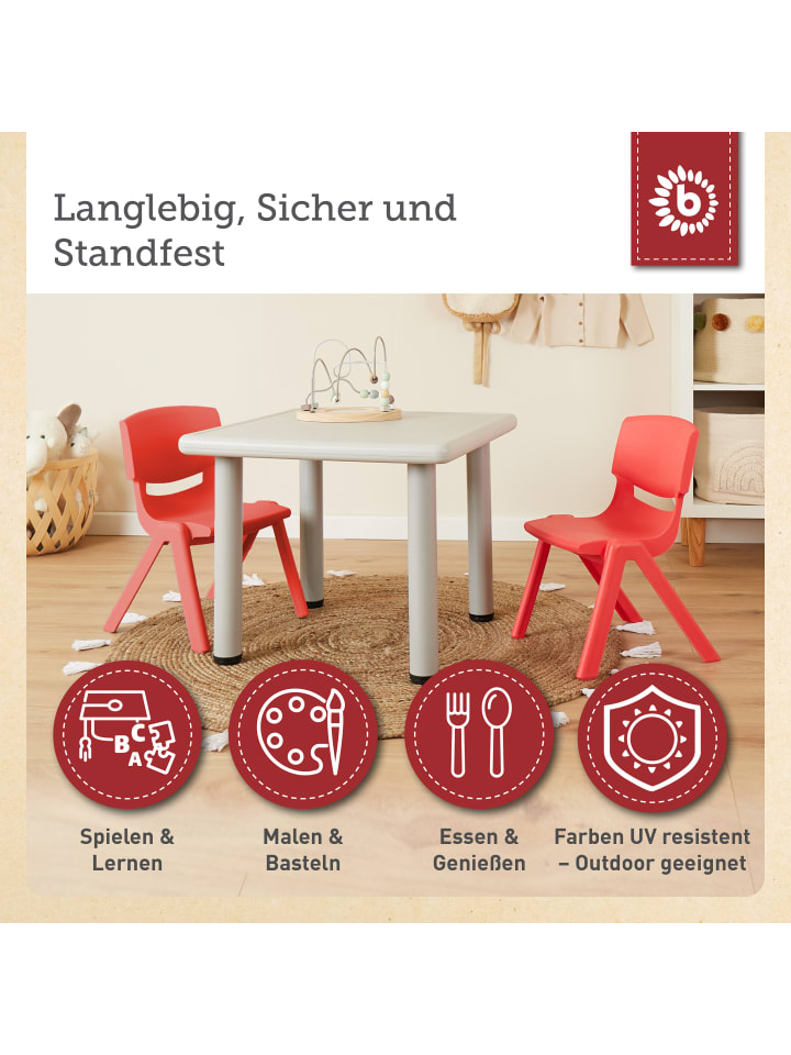 Bieco Spielwaren Kinderstuhl bis 80 kg belastbar in Rot günstig kaufen onesize