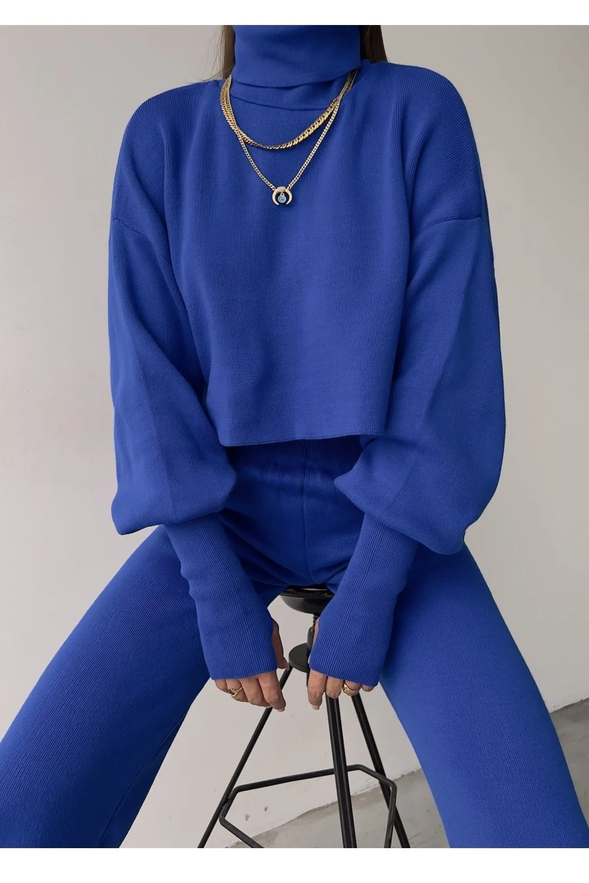 lovebox  Zweiteiler - Blau - Oversized