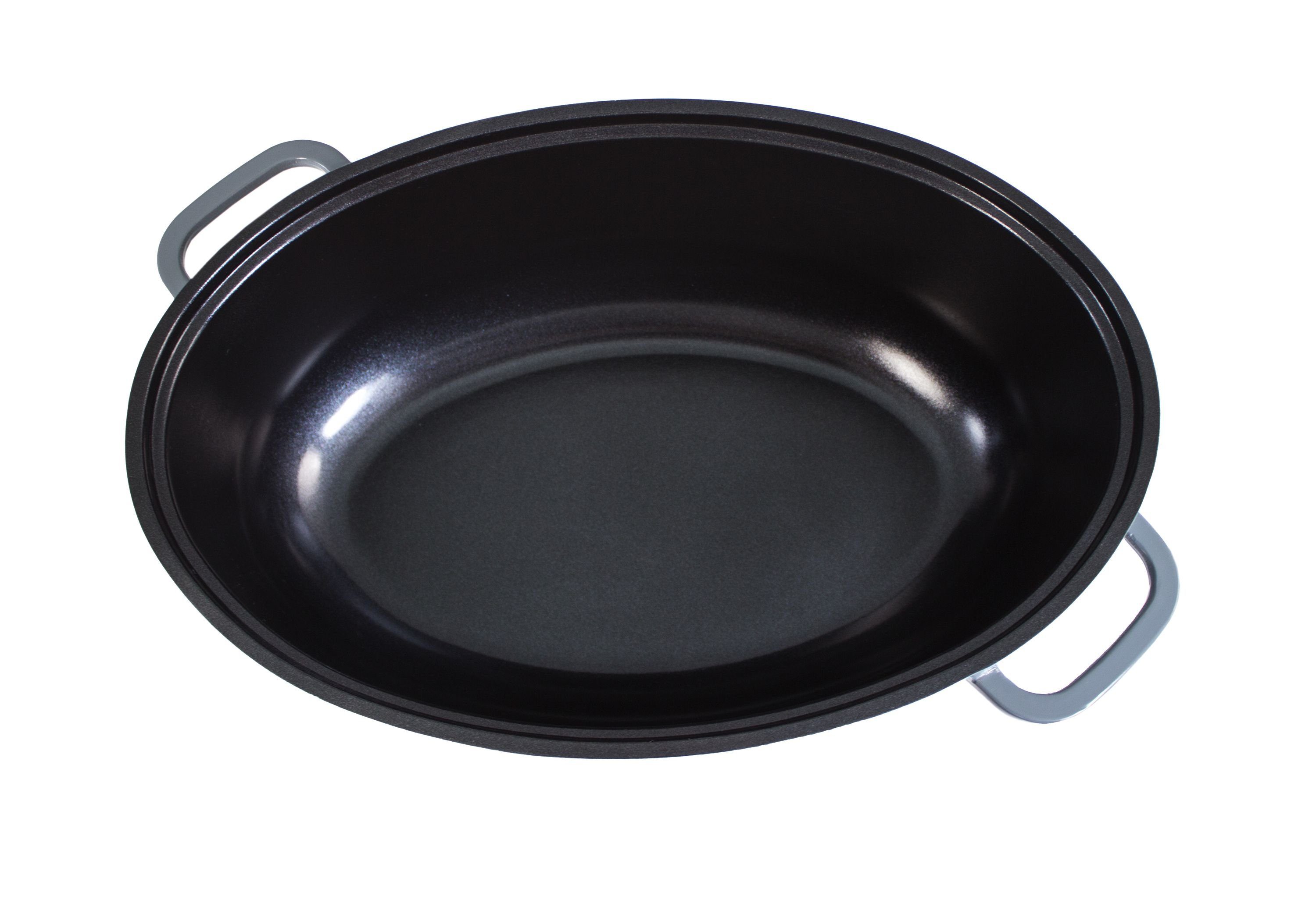 Kopf Bräter Colima, Aluminiumguss, 7,7 Liter, inkl. Glasdeckel mit Aromaknopf, Induktion