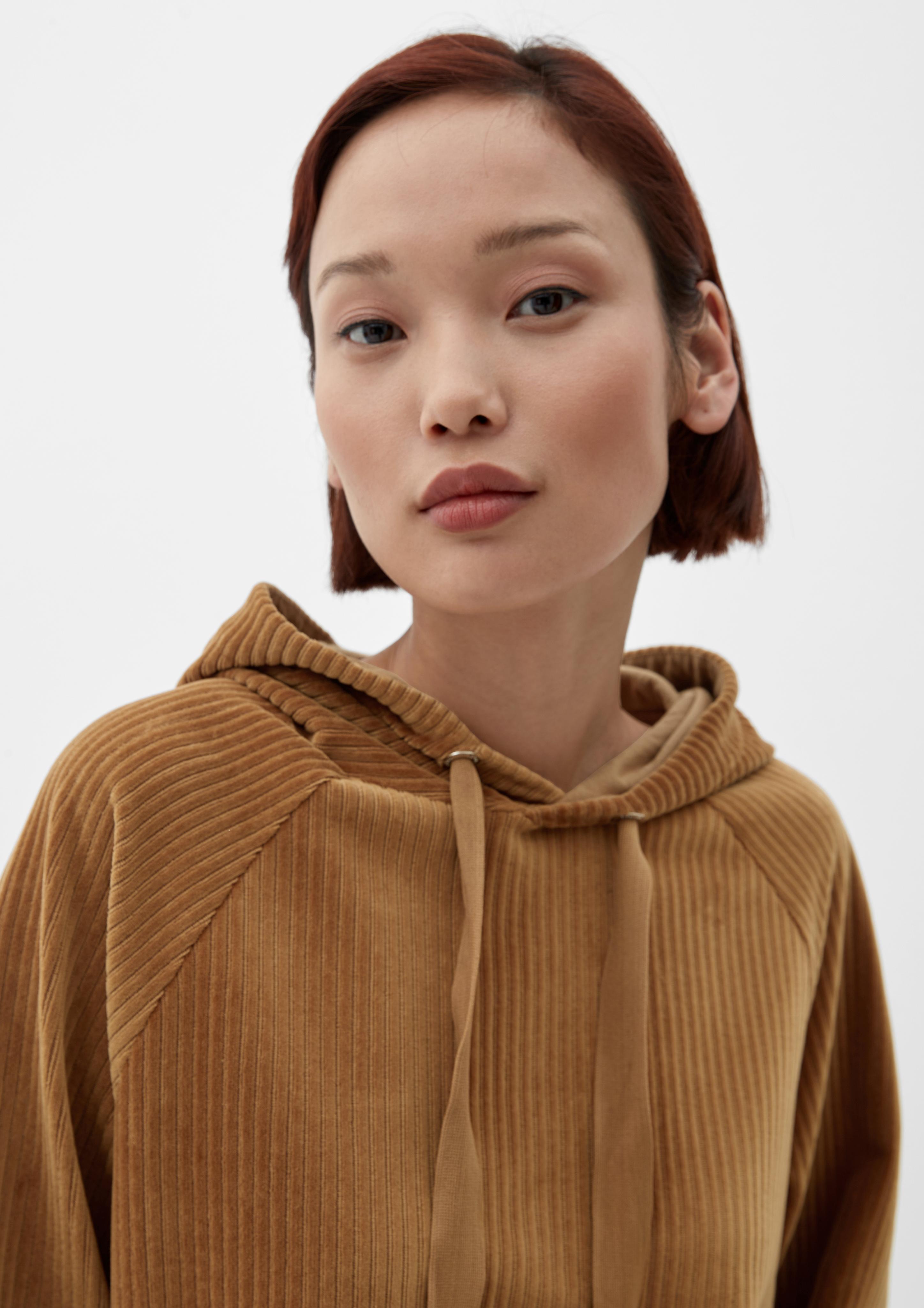 Kapuzensweatshirt aus Cord  2121938-8469