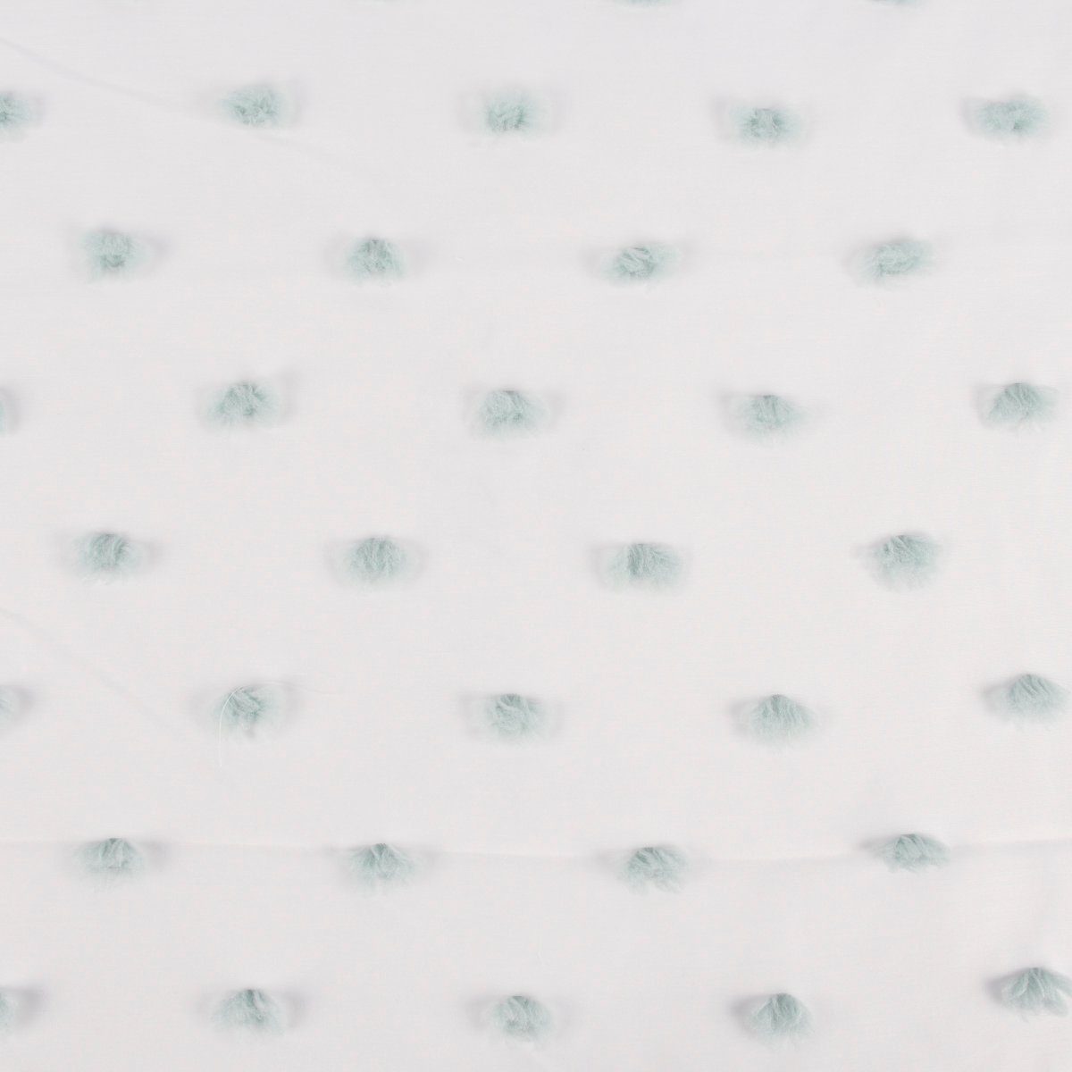 Meterware Rasch Textil Bambino Stores Pom Pom Puscheln weiß mint 3m, (1 St), halbtransparent, Kunstfaser, bestickt