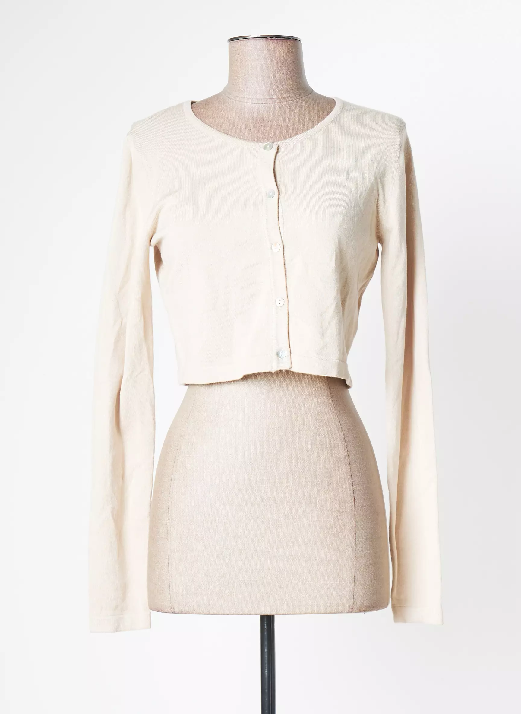 Smashed Lemon Cardigans Femme couleur beige