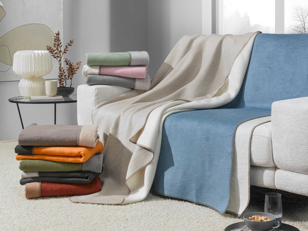 Wendeplaid Basic Soft feder/natur