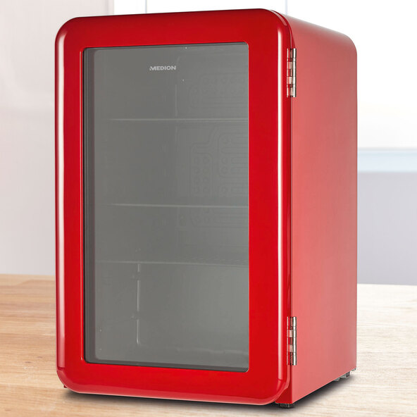 Retro-Getränkekühlschrank MD37295, rot