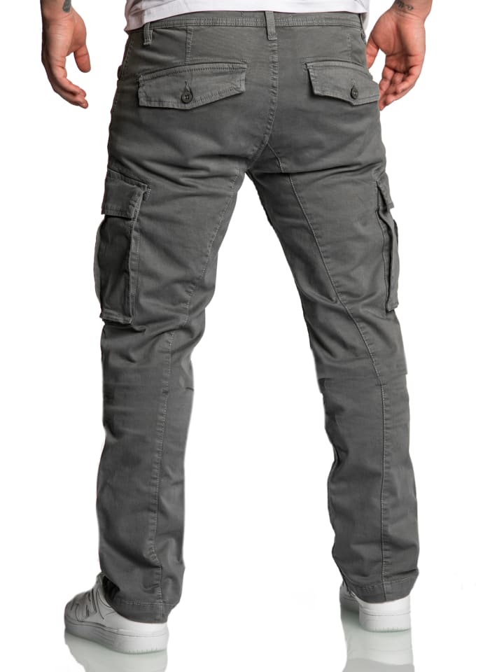 Amaci&Sons Cargo Jogger-Chino WYATT in Dunkelgrau günstig kaufen