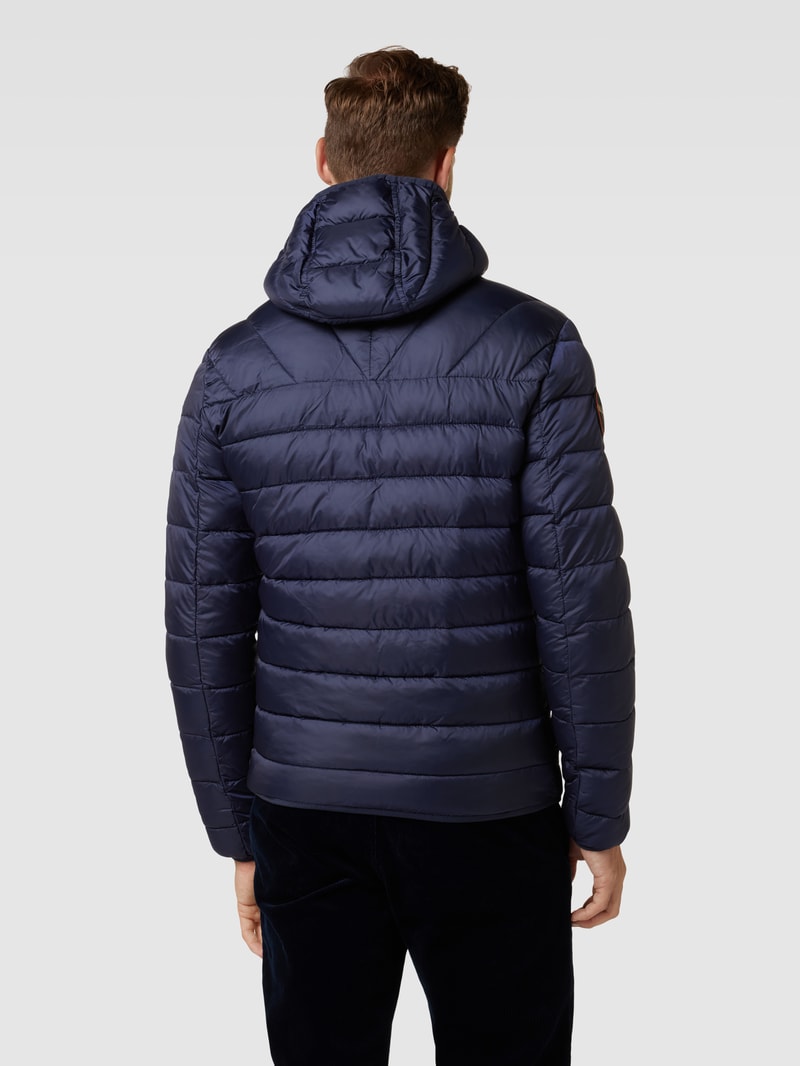 Steppjacke mit Kapuze Modell 'AERONS' in marineblau