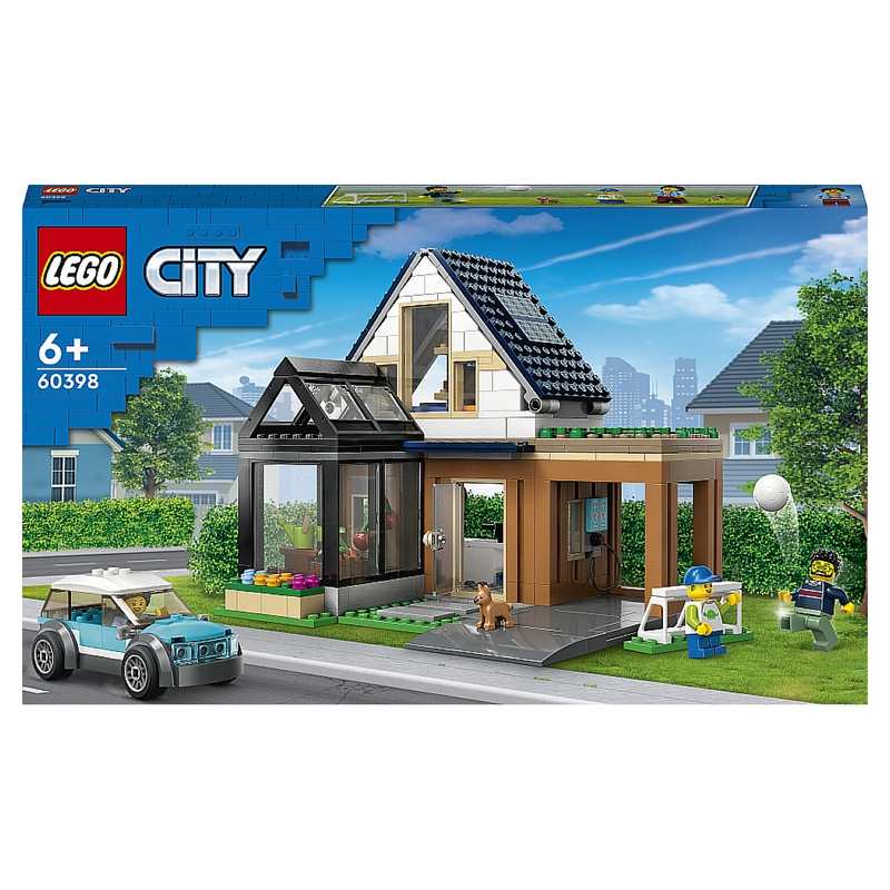 60398 La maison familiale et la voiture électrique, LEGO City
