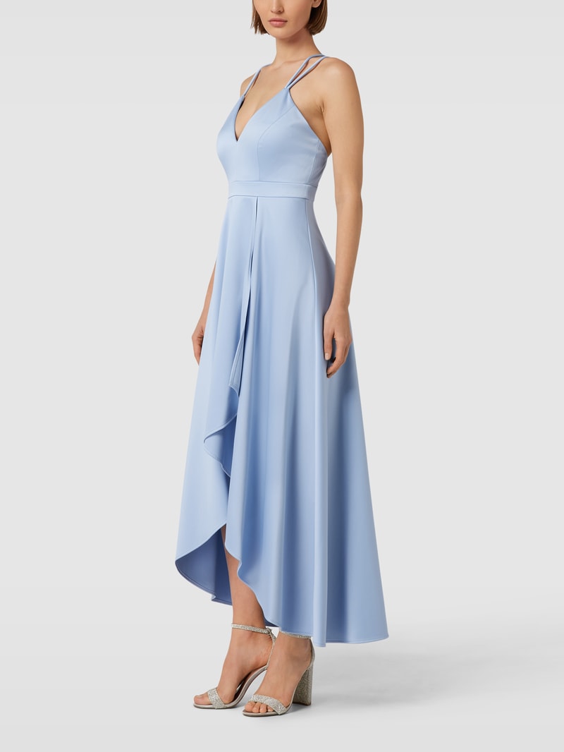 Abendkleid mit Herz-Ausschnitt in bleu