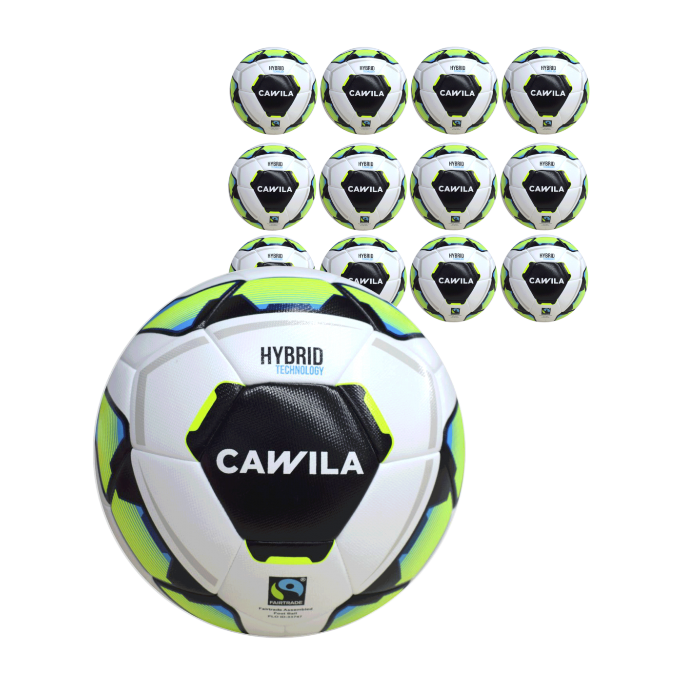 Cawila MISSION HYBRID X-LITE Fairtrade 290g Trainingsball 12x Gr. 5