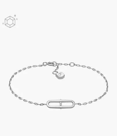 Fossil Damenarmband Sterling Heritage Sterlingsilber