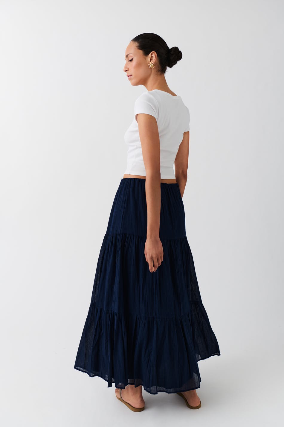 Maxi cotton skirt