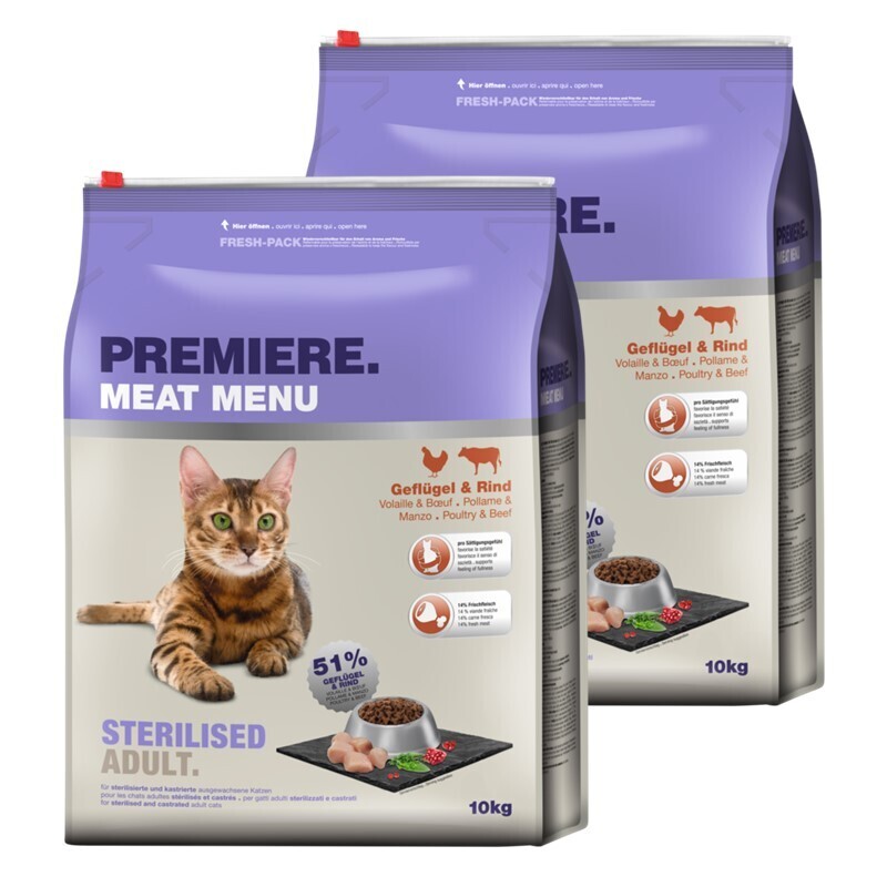 PREMIERE Trockenfutter PREMIERE Sterilised 2x10 kg