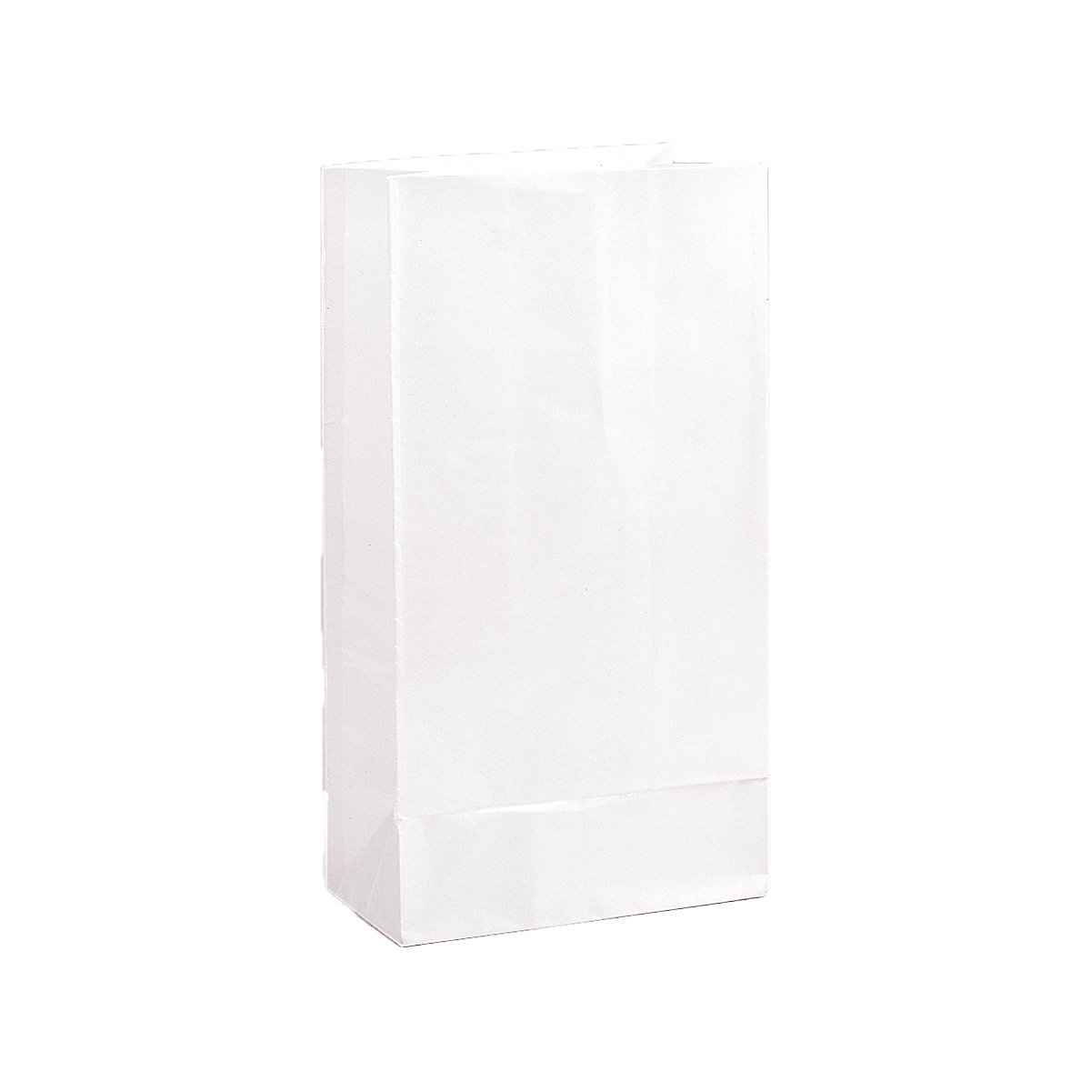 Geschenktüte Mitgebseltüte Weiß, Papier, 25,4 x 13,3 cm, 12 Stück