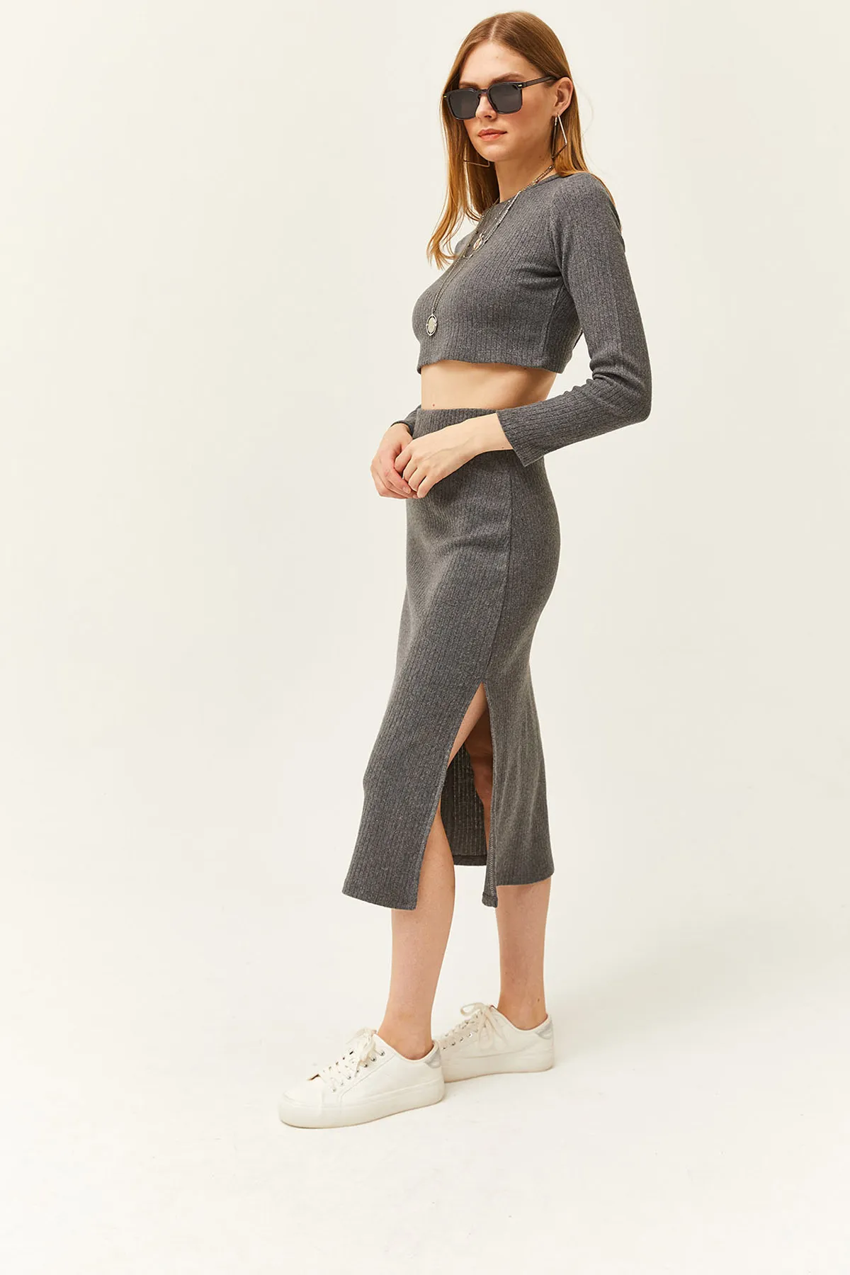 Olalook  Zweiteiler - Grau - Regular Fit