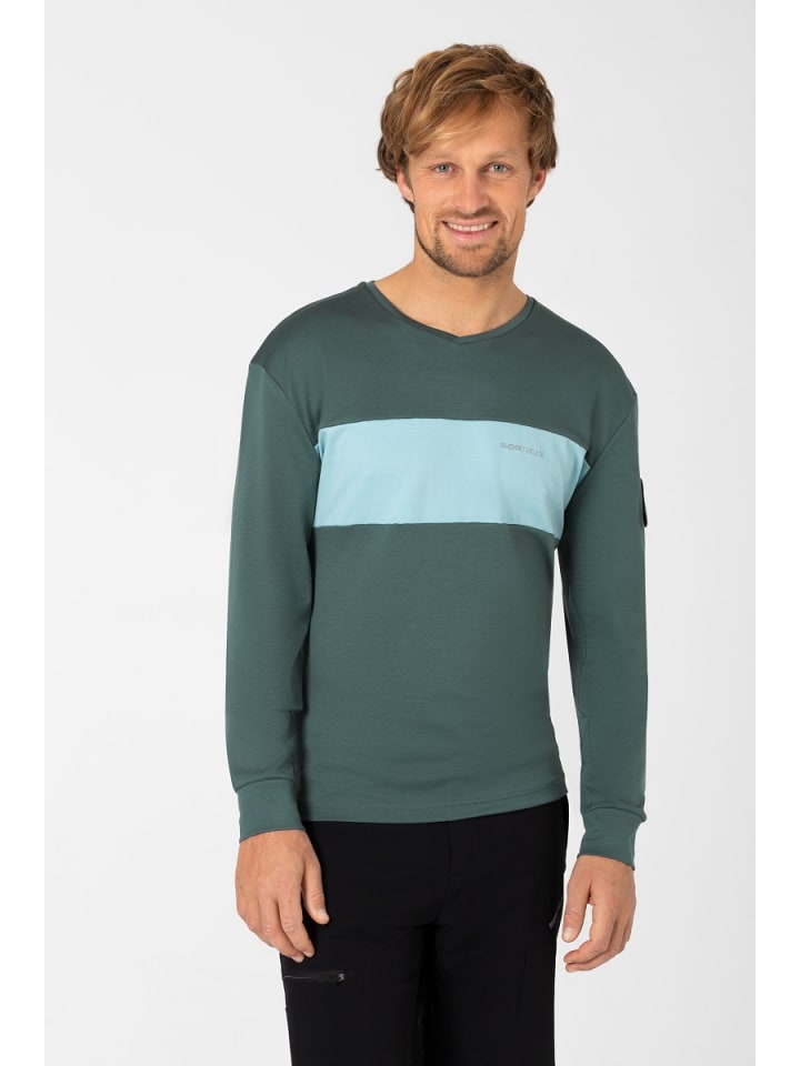 super.natural Merino Fahrradtrikot M GRAVIER LS in graugrün günstig kaufen