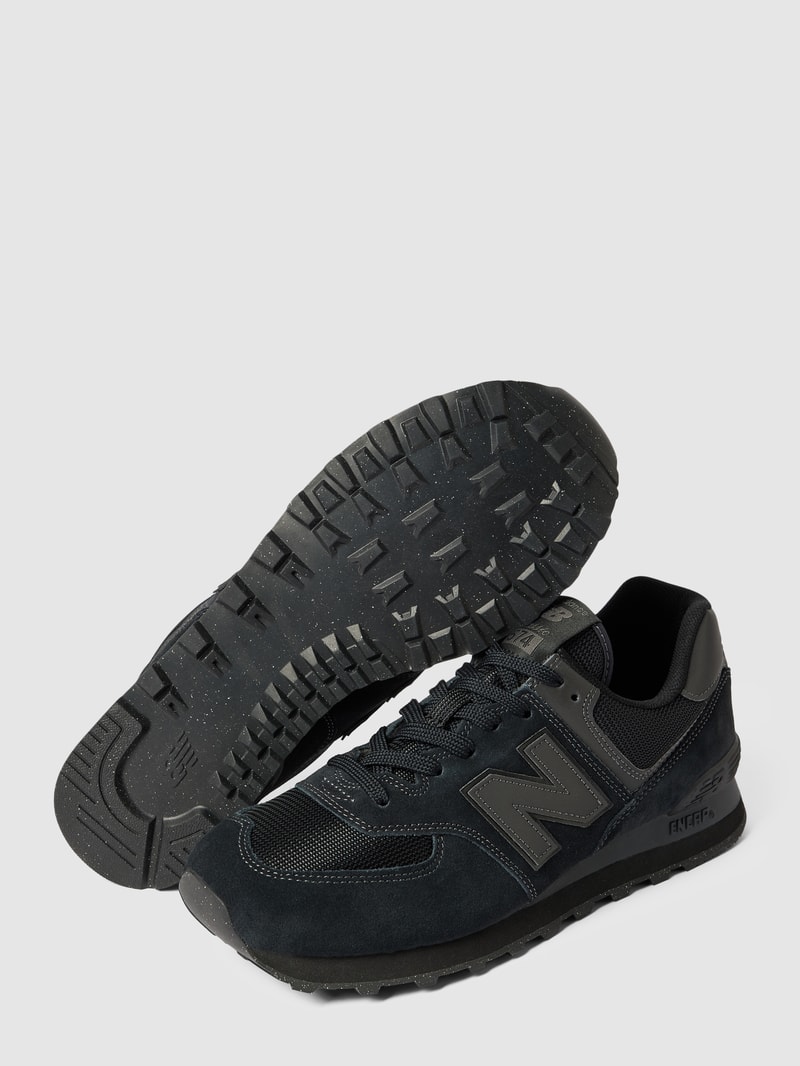 Sneaker mit Label-Detail Modell 'VIBO' in schwarz