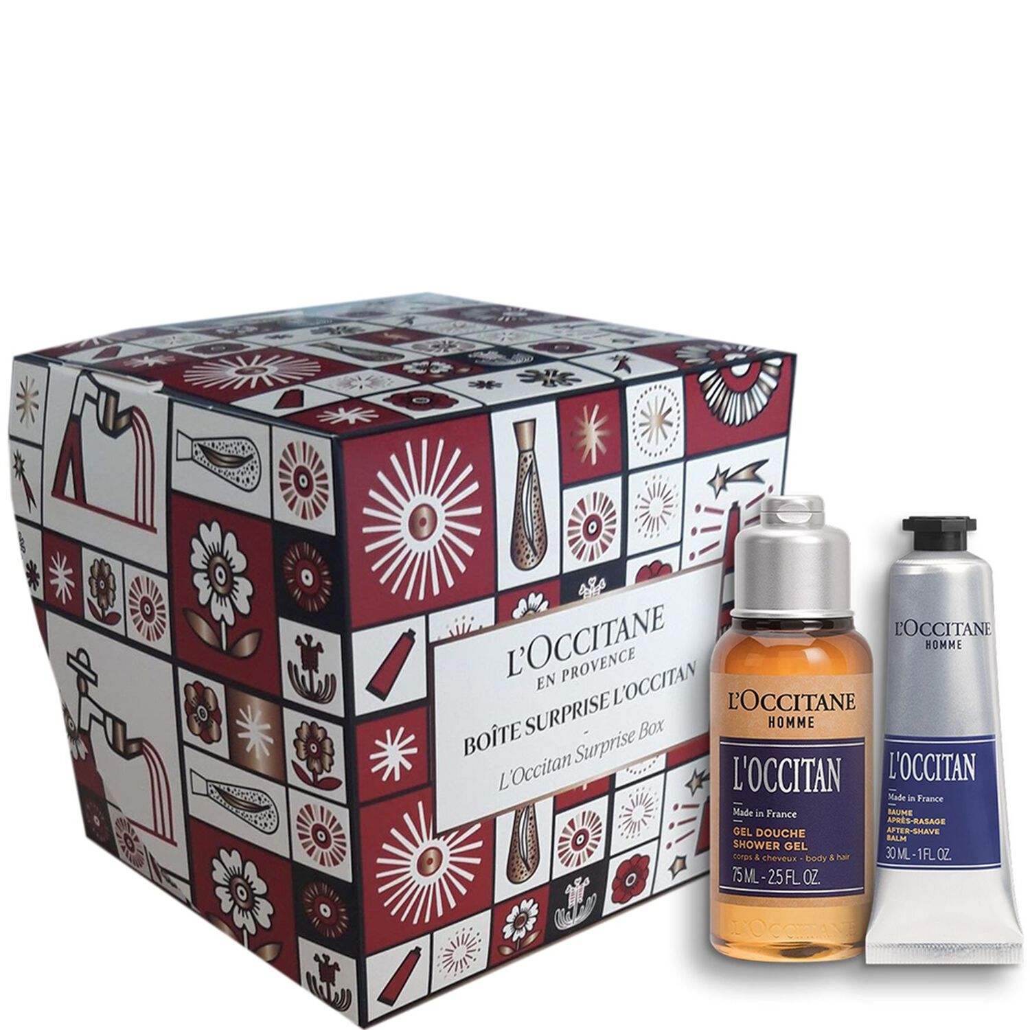 l'occitane Surprise l'Occitan Gel Douche Homme 75 ml + Baume Après-Rasage 30 ml