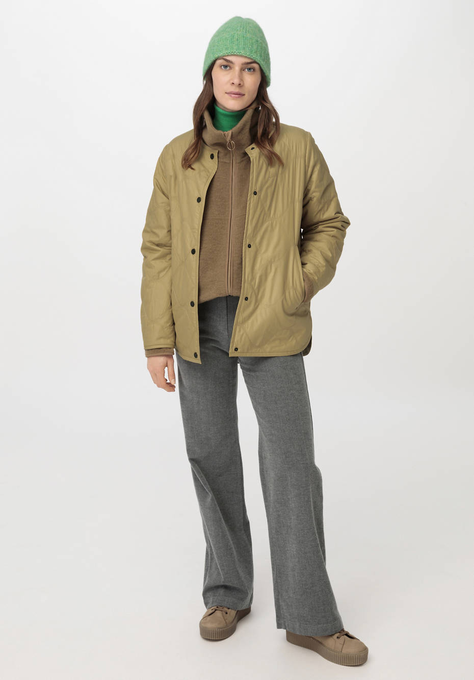 Wollfleece Jacke aus reiner Bio-Merinowolle