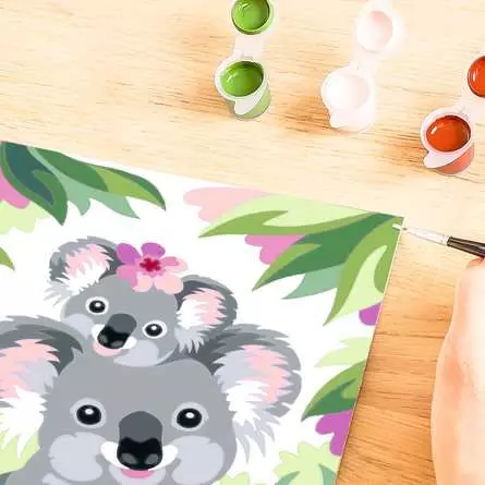 CreArt Koala Cuties - Malen nach Zahlen für Kinder ab 9 Jahren