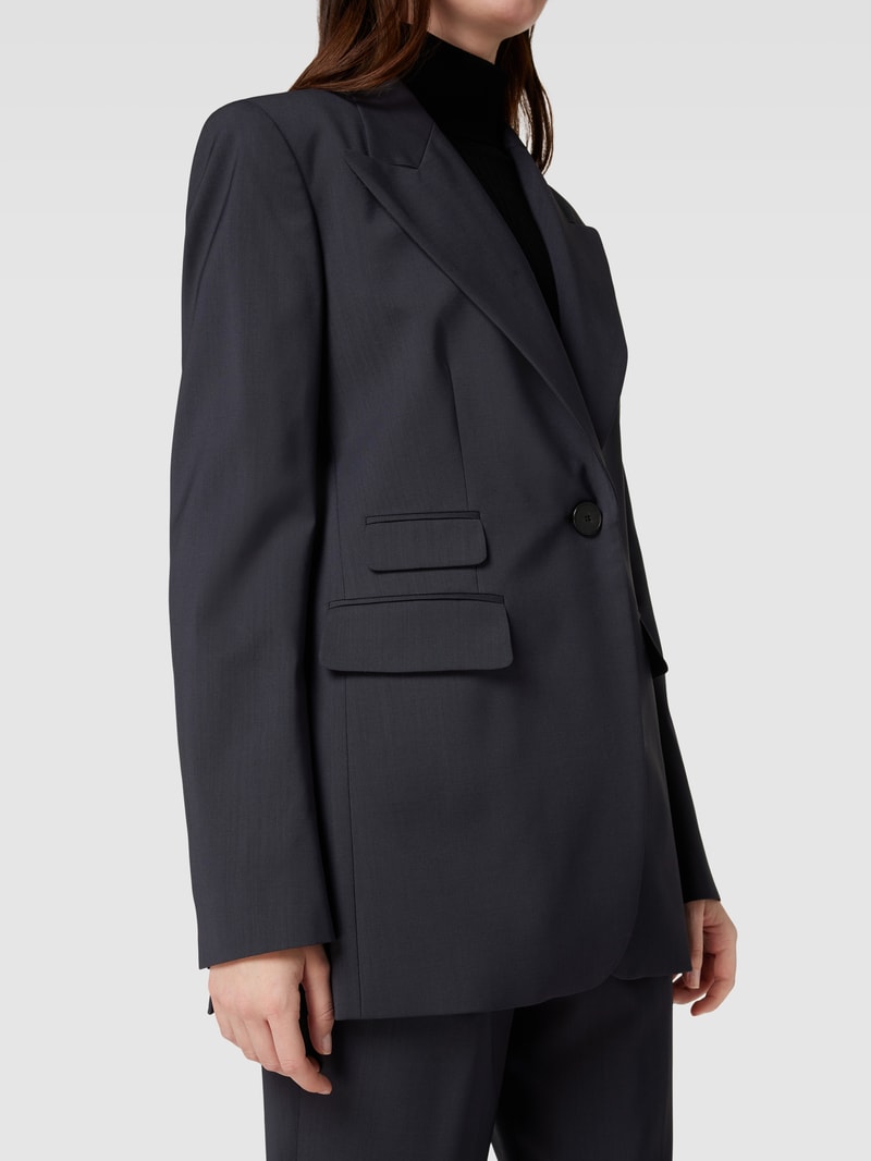 Blazer mit Pattentaschen in graphit